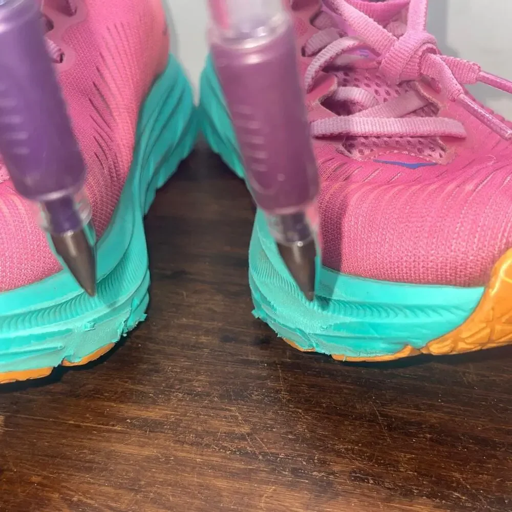 Hoka One One Womens Rincon 3 1119396 PPAT Pink Athletic Running Shoes Size 6.5 B
